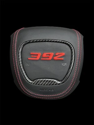 Challenger Charger Durango RT 392 2015-2024 Negro RE Cuero Cubierta Volante Foto 1 de 2