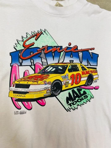 Vintage Ernie Irvan Mac Tools Nascar Busch Series Unisex Cotton T-shirt Cover