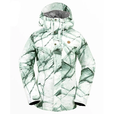 VOLCOM Womens 2024 Snowboard Snow - BOLT INSULATED JACKET - White Ice - Image 1 of 3