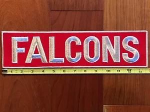 Atlanta Falcons LARGE Vintage 13-3/4" x 3-1/2" Sew On Patch (Mint Condition) NFL - Picture 1 of 2