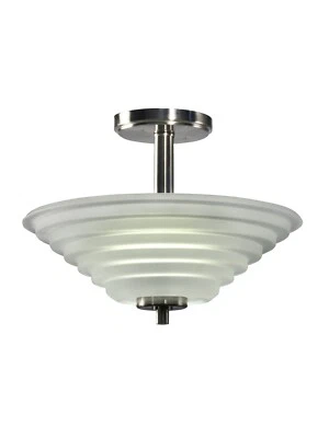 GH15498LED-P40 - Dale Tiffany Solomon Cristal Montaje Semi Al ras Foto 1 de 2
