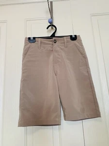 Volcom Surf & Turf Beige Dress Shorts 4 Way stretch Youths Boys Size 8 - Picture 1 of 10