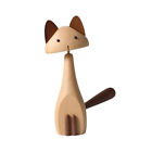Cartoon Cat Decoration Movable Joint Cats Solid Wood Crafts Ornament