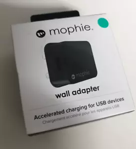 Mophie 18W USB-A Fast Charger UK 3 Pin Mains Wall Charger for USB Devices - 5V - Picture 1 of 3