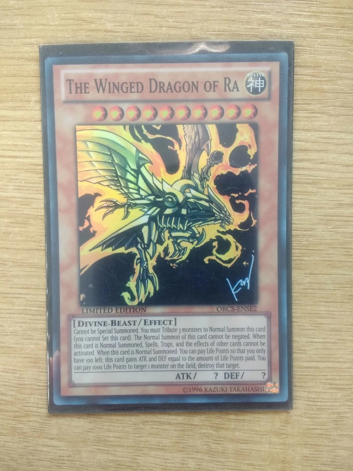 Yugioh card: The Winged Dragon of Ra ORCS-ENSE2 Super Rare - new mint sleeved - Photo 1/1
