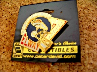 Prendedor de anillo John Elway Denver Broncos primer Super Bowl SB 32 Super Bowl XXXII AIBM Foto 1 de 3
