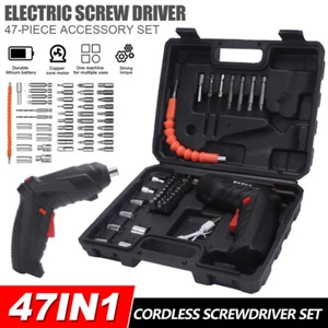 Cordless Screwdriver Rechargeable Electric Screw Driver Portable Power Tool - Picture 1 of 12