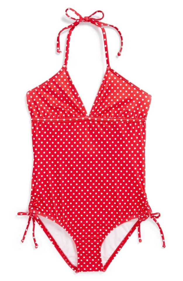 SPLENDID 140090 Traje de baño de una pieza rojo 'Lunares' para niña talla 10 Foto 1 de 3