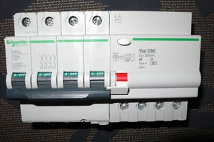 DISJONCTEUR DIFFERENTIEL 4P TETRA 32A 30mA TYPE A SI SCHNEIDER ELECTRIC 32AMPERE - Imagen 1 de 5