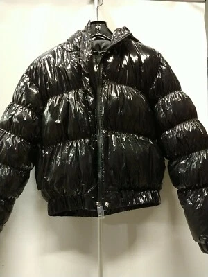 Brave Soul London Abrigo Negro Puffer Talla 14 Mujer Grande Foto 1 de 4