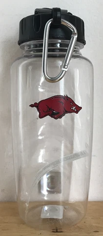 Arkansas Razorbacks 24oz Plastic Bottle Tumbler NEW Cover