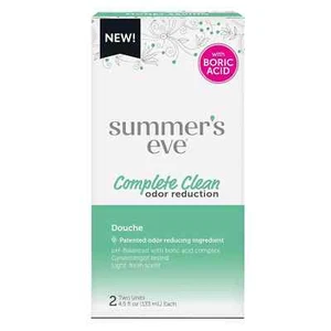Feminine Douche, Complete Clean Odor Reduction with Boric Acid Complex, 2 Units - Picture 1 of 5