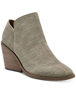 Botines al tobillo Lucky Brand para mujer Saucie de tacón de bloque fosilizados Júpiter B4HP - Imagen 1 de 35