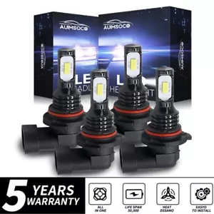 For Honda Civic Sedan 4-Door 2004-2015 10000K LED Headlights Bulbs Hi/Lo Lights - Picture 1 of 16