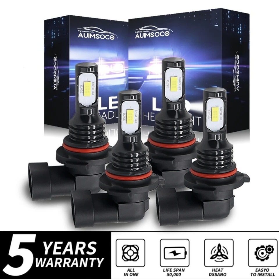 For Honda Civic Sedan 4-Door 2004-2015 10000K LED Headlights Bulbs Hi/Lo Lights - Image 1 of 4