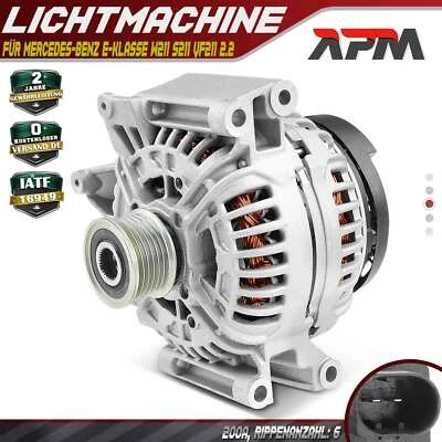Alternateur Générateur 200A Pour Mercedes-Benz Classe E W211 S211 VF211 2.2 - Photo 1/4