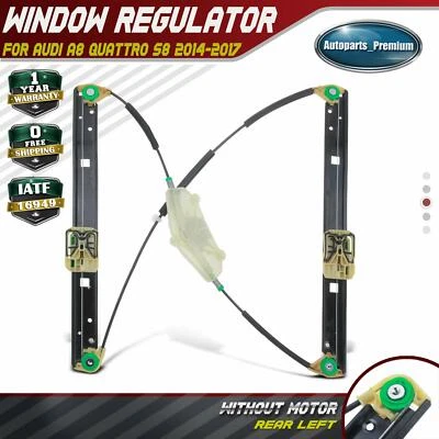 Regulador de ventana eléctrica trasero izquierdo conductor para Audi A8 Quattro S8 2014-2017 sedán Foto 1 de 4
