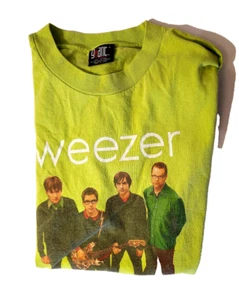 Camiseta WEEZER Vintage Talla LG Camiseta S/S Verde Lima - Imagen 1 de 2