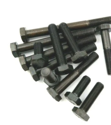 NUTS N BOLTS UK M8 M10 M12 & M14 Metric Fine 10.9 Grade High Tensile Self Colour Steel Hex Bolts