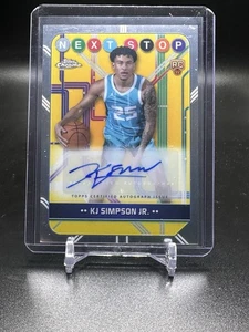 2024-25 Topps Chrome Next Stop Refractor KJ Simpson Jr. RC ROOKIE AUTO - Picture 1 of 2