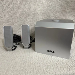 Dell A525 Computer Speakers 2.1 Channel Subwoofer Satellite Speakers Works Great - Picture 1 of 10