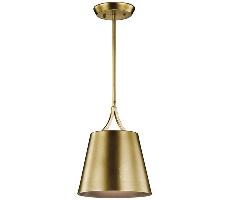 Colgante Maclain Kichler 43743NBR, 1 Luz Incandescente 100 Vatios, Latón Natural Foto 1 de 1