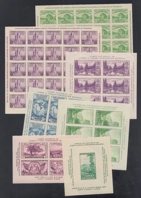 US Stamps Souvenir Sheet Set #730-31, #735, #750-1, #778, #797 VF NH - Image 1 of 4