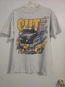 Rusty Wallace #2 NASCAR Tee Miller Double Sided Men’s Large Cut Of The Old - Picture 1 of 4