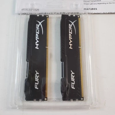 HyperX HX316C10FBK2/8 TWO 512M x 64-bit (4GB) DDR3-1600 CL10 SDRAM - Image 1 of 3