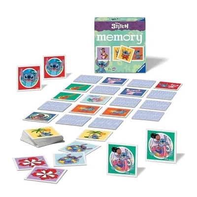 Ravensburger Disney Stitch Mini Memory Board Game (24696) for ages 3 and up. - Image 1 of 4