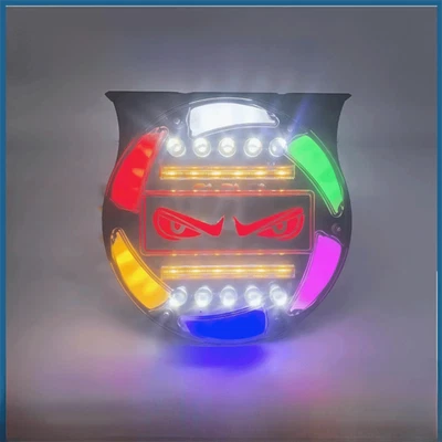 Multi-Mode Dynamic Demon Eye Light 12-24V Flashing Lights  Car Decor - Image 1 of 4