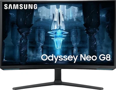 SAMSUNG 32" Odyssey UHD 240Hz 1000R Curved Gaming Monitor LS32BG852NNXGO - Image 1 of 4