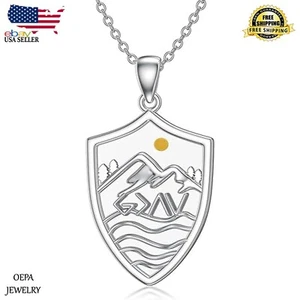 Mustard Seed Faith Necklace 925 Sterling Silver Mountain Necklace for Women - Picture 1 of 6