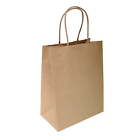8"x4.75"x10" 100 Pcs Brown Kraft Paper Bags Shopping Mechandise Party Gift Bags