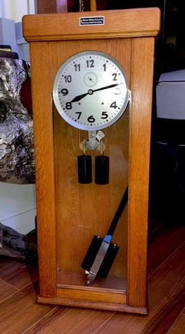 Rare Antique Weight Driven Master Regulator Wall  Clock by Carl Bohmeier Cover