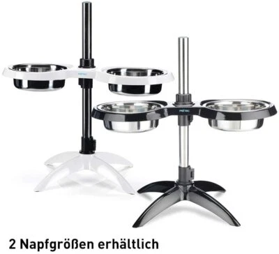 PetTec Futternäpfe höhenverstellbar für mittlere & große Hunde, Hundenapf - Bild 1 von 4