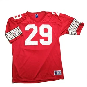 Camiseta de fútbol americano vintage Ohio State Buckeye #29 para hombre 48 XL Champion hecha en EE. UU. - Imagen 1 de 8