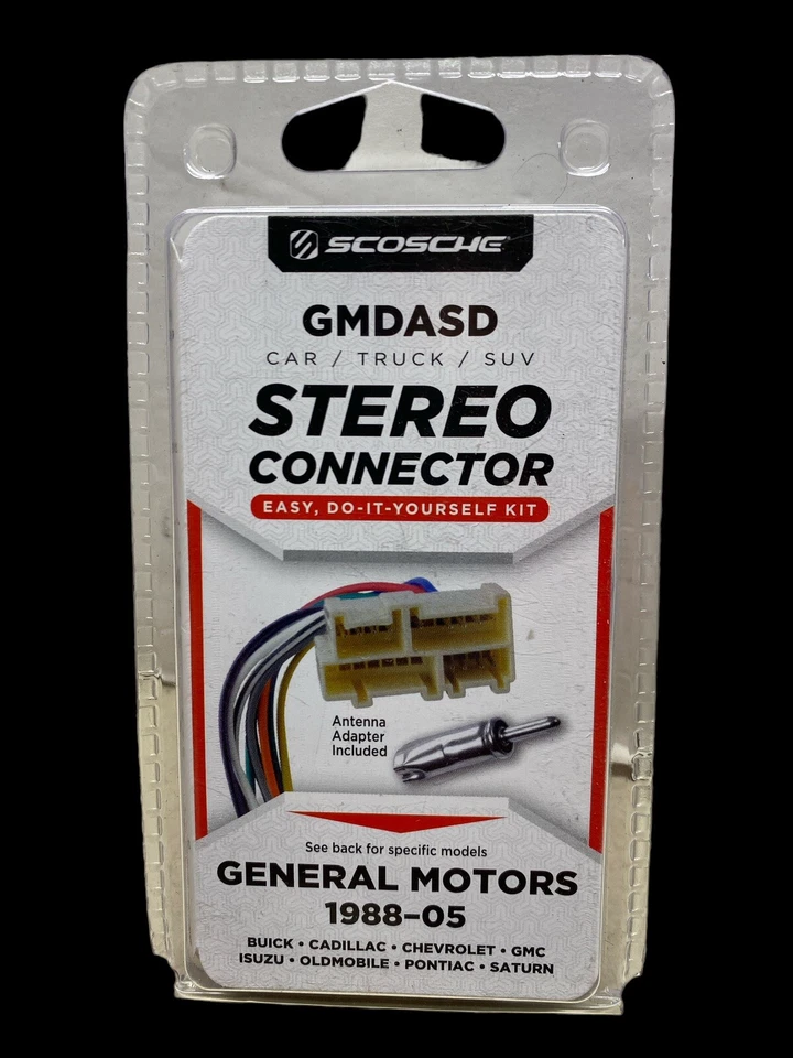 Scosche Stereo Connector Gmdasd General Motors Car Truck Buick Cadillac SUV A6