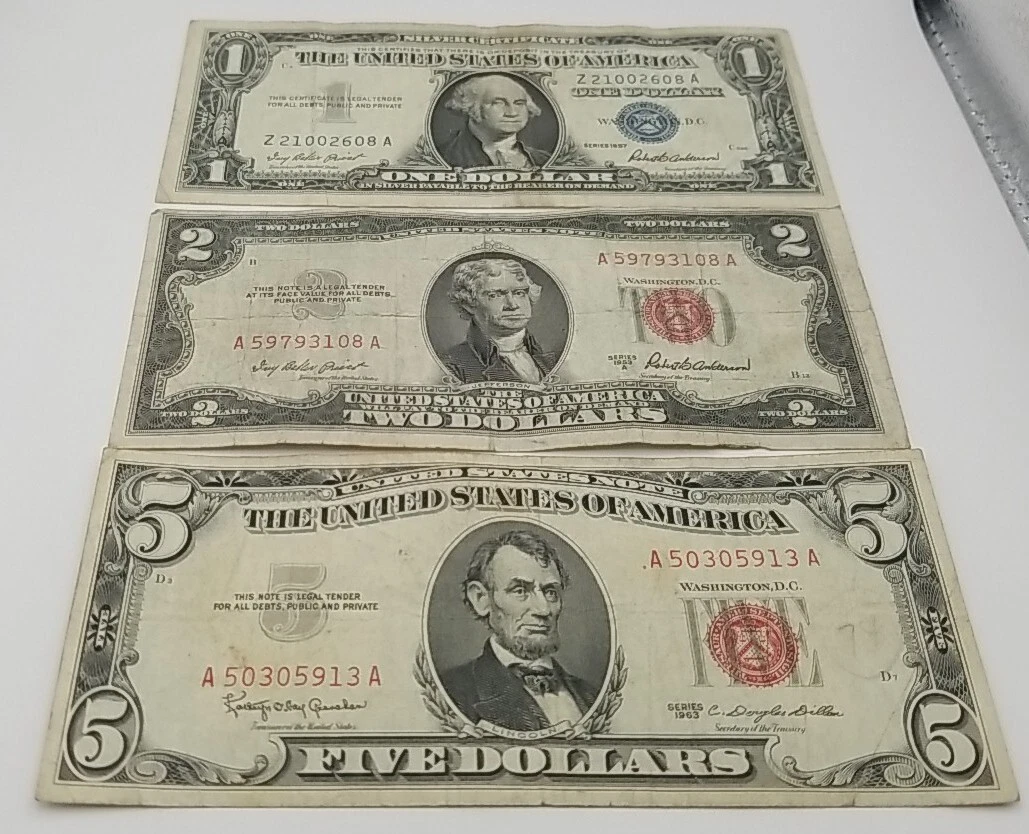 Circulated $5 1957 US Small Size Paper Money Notes for sale | eBay