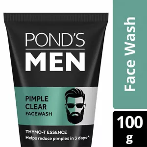 Ponds Men Pimple Clear Face Wash 100g Helps Reduce Face Oil Pimples & Acne - Picture 1 of 1