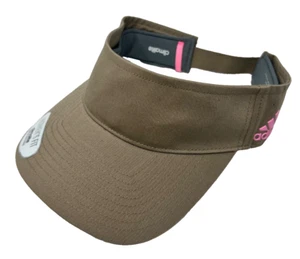 NEW adidas Women's Halo Adj. Golf/Tennis Pickel Ball Cap/Visor-Washed Khaki/Pink - Picture 1 of 3
