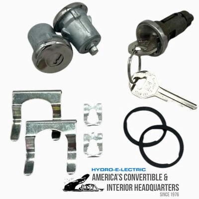 Pontiac Bonneville Catalina & Star Chief 1965 juego de cerraduras de encendido y puertas llaves GM Foto 1 de 2