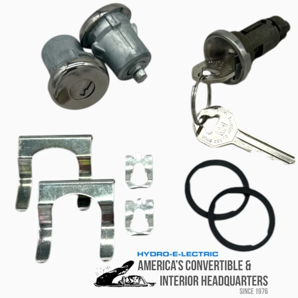 Pontiac Bonneville Catalina & Star Chief 1965 juego de cerraduras de encendido y puertas llaves GM Foto 1 de 2