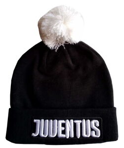 Cappello PON PON Nero Juventus Berretto Juve Fans BiancoNeri Originale 131419 