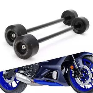 For YAMAHA YZF R7 2021-2022+ Rear Front Wheel Axle Fork Crash Sliders Protectors - Foto 1 di 23