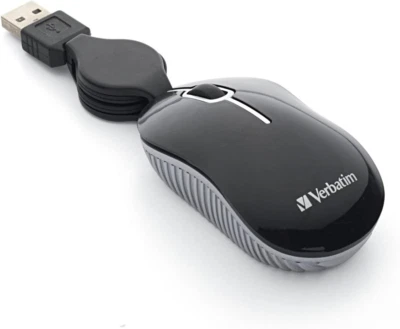 Wired Optical Computer Mini USB-A Mouse - Plug & Play Corded Small Travel Mouse - Image 1 of 4