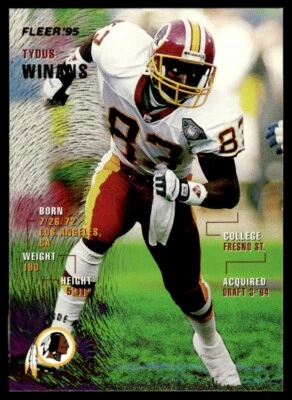 1995 Fleer #394 Tydus Winans Washington Redskins - Image 1 of 2