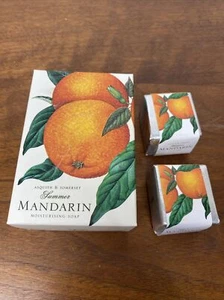 Asquith & Somerset Mandarin Moisturising Bar Soap 5.3 oz Bath Cube Lot - Picture 1 of 4