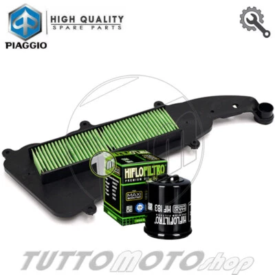 Filtro Aria + Olio PIAGGIO Liberty 125 IGET 4T 3V IE 2015-2022 / Kit Filtri OEM - Immagine 1 di 4