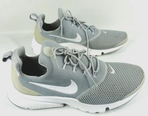 Nike Presto Fly Entrenadores Zapatos Lobo Gris Blanco Talla UK 8.5 - 908019-003 Correr - Imagen 1 de 14